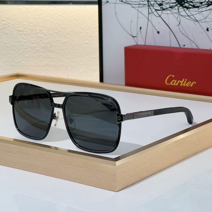 Cartier Metal Side Color Matching Aviator Sunglasses Top quality (Perfect Replica)