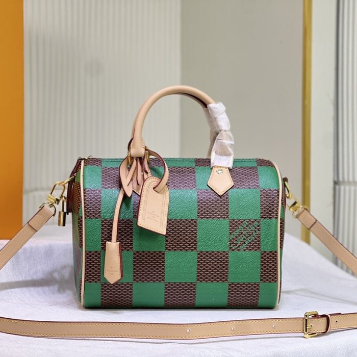 Louis Vuitton LV Speedy 25 Checkerboard Shoulder Bag Handbag (Perfect Replica) - Image 4