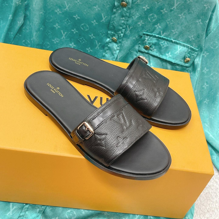 Louis Vuitton LV Comfortable Flat Slippers Slide Sandal (Perfect Replica) - Image 4