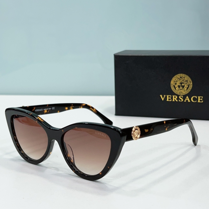 Versace Mirror leg Logo Cat-eye Sunglasses Top Quality(Perfect Replica) - Image 8