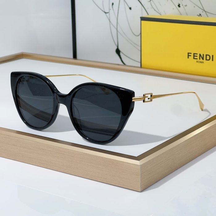 Fendi Slim Metal Mirror legs Sunglasses Top quality (Perfect Replica) - Image 6