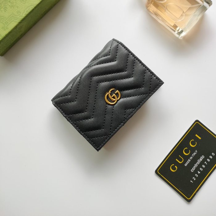 Gucci Unisex GG Marmont Card Case Wallet Double G£¨Perfect Replica£©