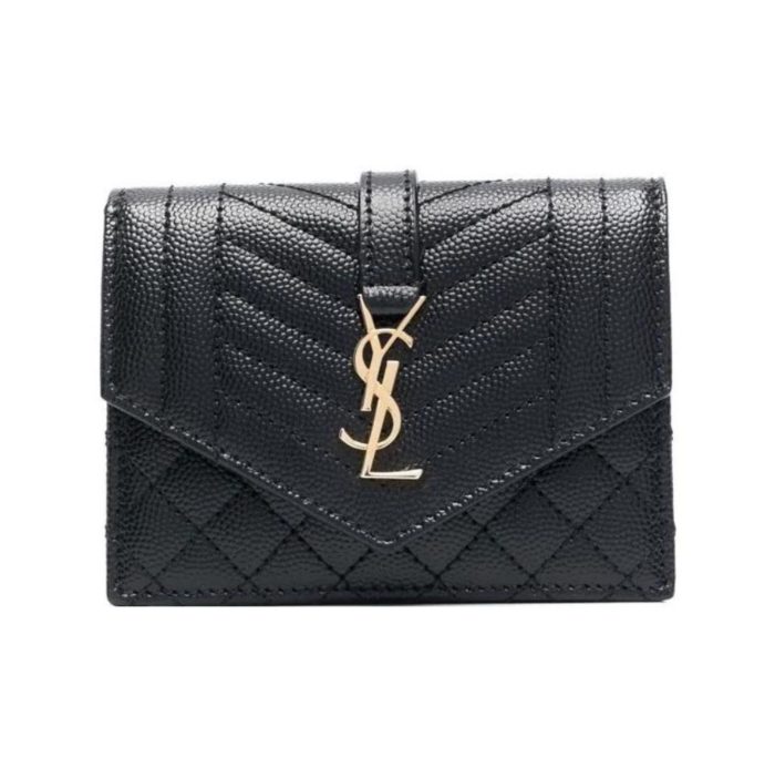 Saint Laurent YSL Grained Leather Wallet (Perfect Replica) - Image 2