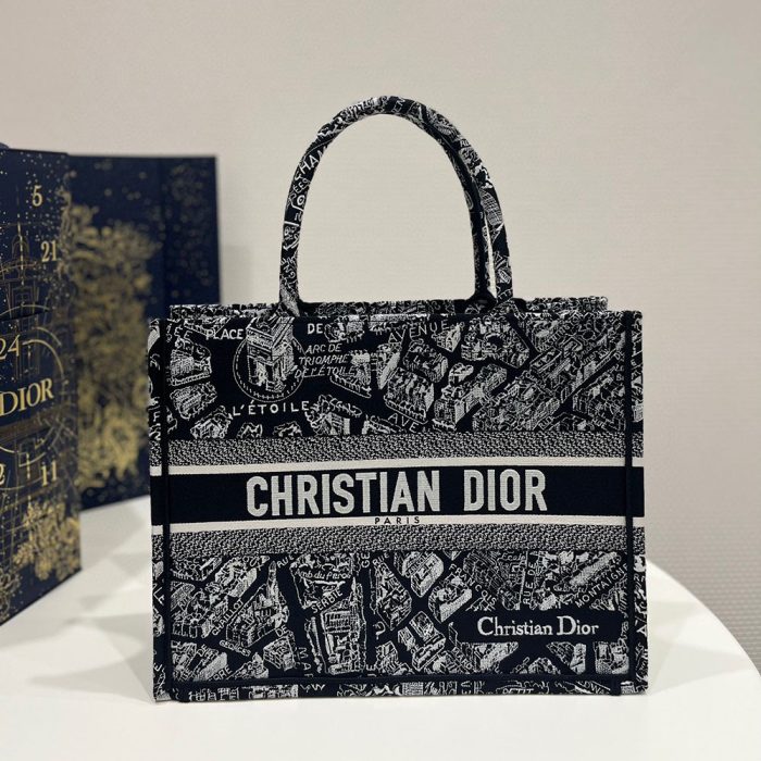 DIOR Book Tote Paris Map Bags(Perfect Replica) - Image 9