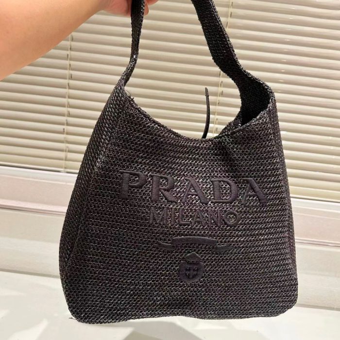 Prada Crochet Handbag Tote Bag - Image 5