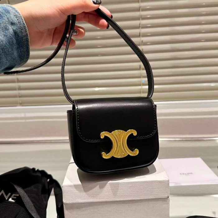 CELINE MINI TRIOMPHE IN SHINY CALFSKIN(Perfect Replica)