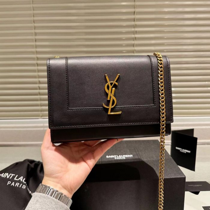 Saint Laurent YSL Kate Splicing leather Shouder Bag (Perfect Replica) - Image 4