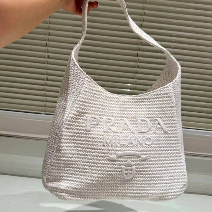 Prada Crochet Handbag Tote Bag - Image 6