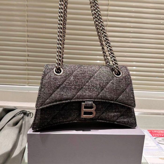 Balenciaga Crush Quilted Denim Bag(Perfect Replica)