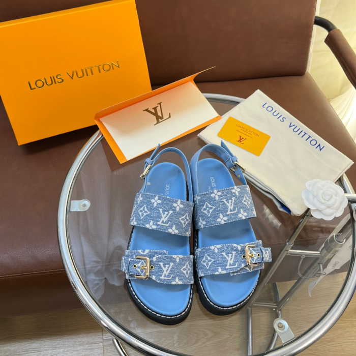 Louis Vuitton LV Sunset Beach Sandals Slide(Perfect Replica) - Image 5