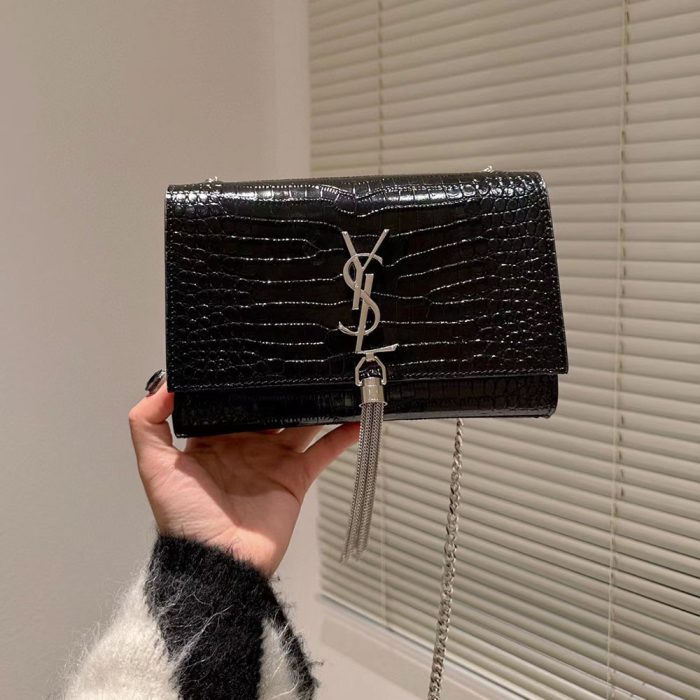 Saint Laurent YSL Kate Tassel Crocodile Leather Bag (Perfect Replica) - Image 4