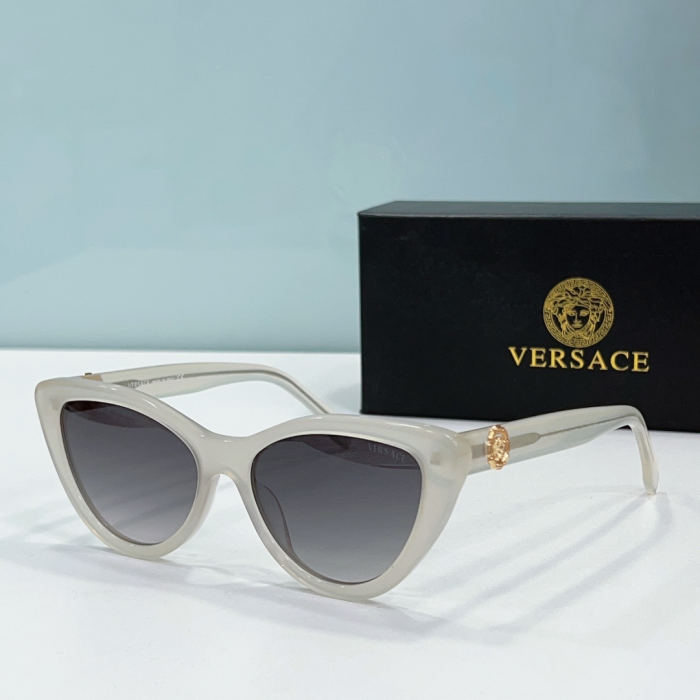 Versace Mirror leg Logo Cat-eye Sunglasses Top Quality(Perfect Replica) - Image 5