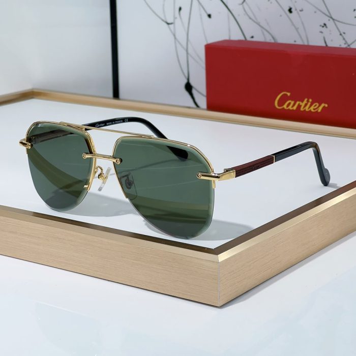 Cartier Color Matching Metal irregularity Sunglasses Top quality (Perfect Replica) - Image 7