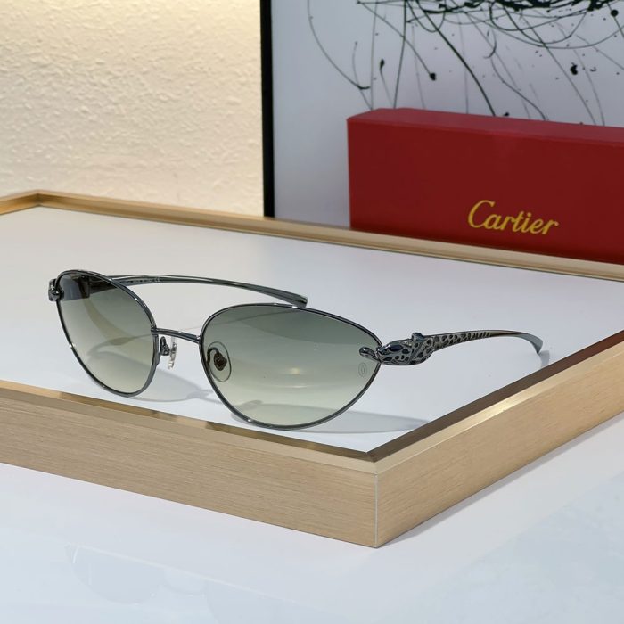 Cartier Metal Cutout Frame Sunglasses Top quality (Perfect Replica) - Image 4