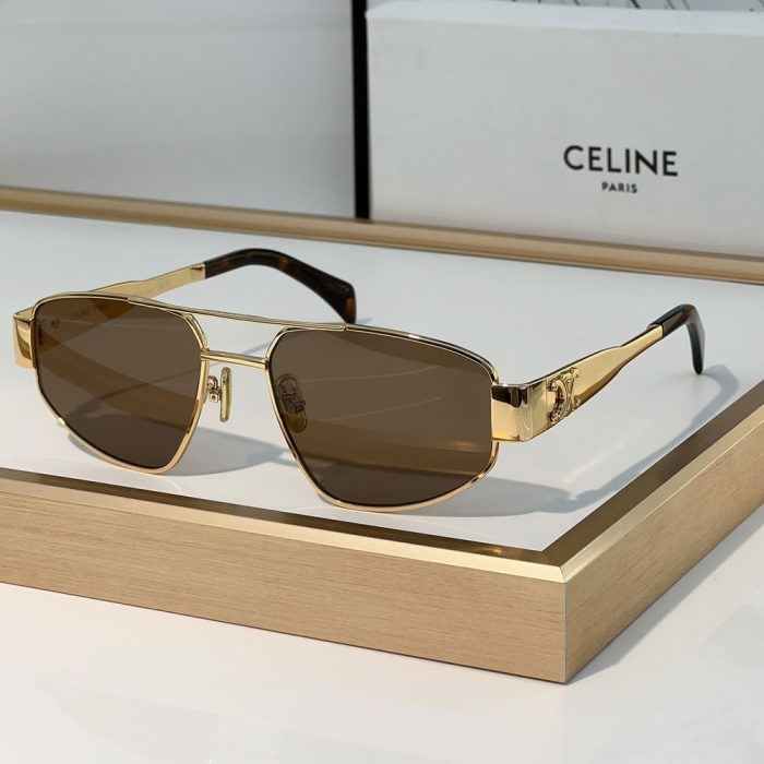 Celine Metal logo Pattern sunglasses Top quality (Perfect Replica) - Image 5