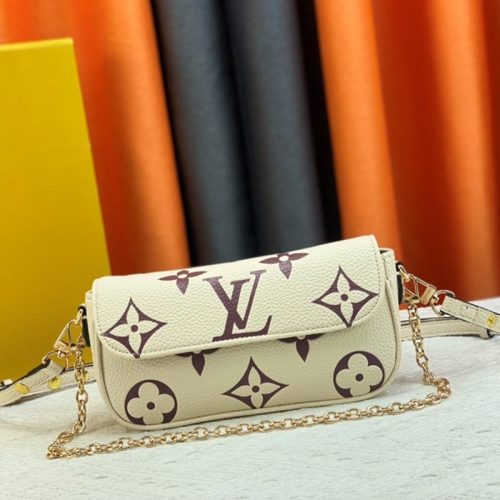 Louis Vuitton LV Leather Baguette Shoulder Handbag M82210&M81911 (Perfect Replica) - Image 7