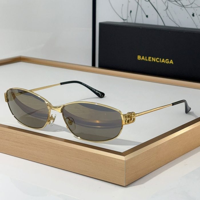 Balenciaga Metal Mirror leg hollowed Out B Letter Logo sunglasses Top quality (Perfect Replica) - Image 4