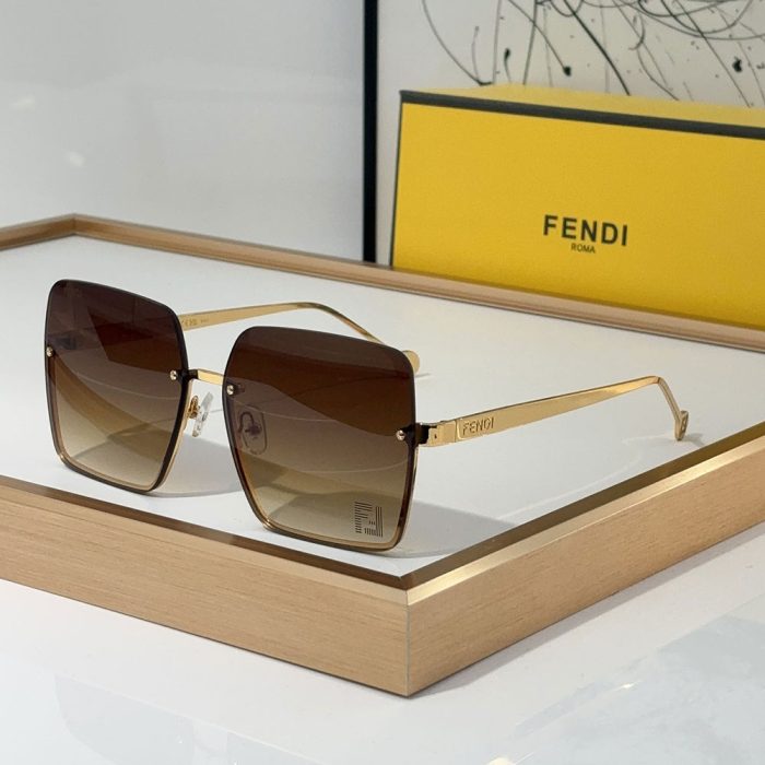 Fendi Butterfly Metal Frame Mirror Sunglasses Top quality (Perfect Replica)