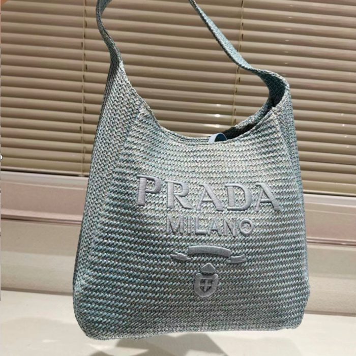 Prada Crochet Handbag Tote Bag - Image 8