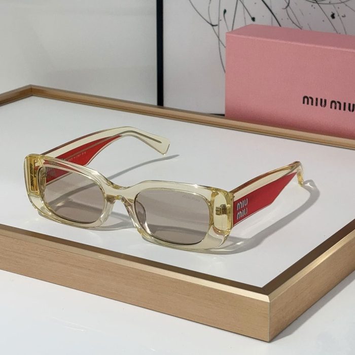 MIU MIU Mirror leg Logo Cat eye Sunglasses Top quality (Perfect Replica) - Image 2