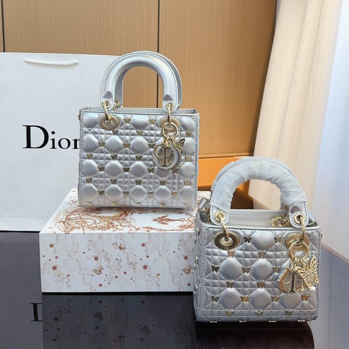 Dior Lady Dior Butterfly Rivet Bags (Perfect Replica) - Image 6