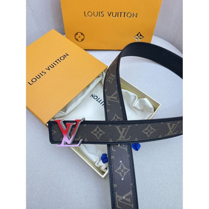 Lv Fade LOGO Calfskin Men's Belt - Image 5