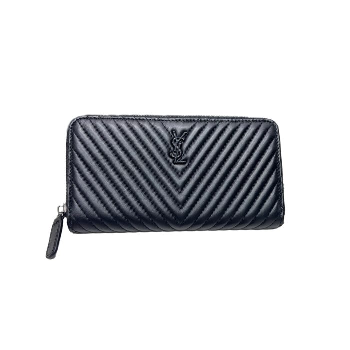 Saint Laurent YSL Caivar Zipper Long Wallet(Perfect Replica) - Image 2