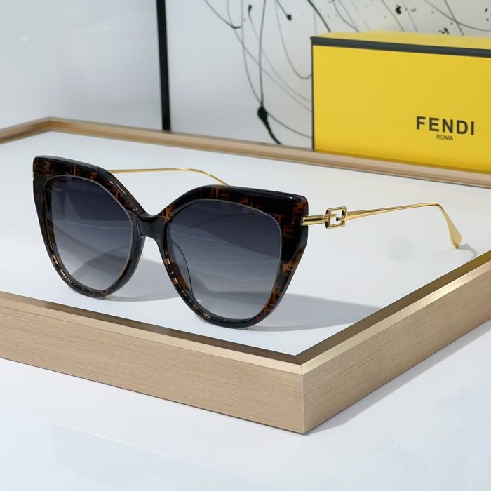 Fendi Slim Metal Mirror legs Sunglasses Top quality (Perfect Replica) - Image 2