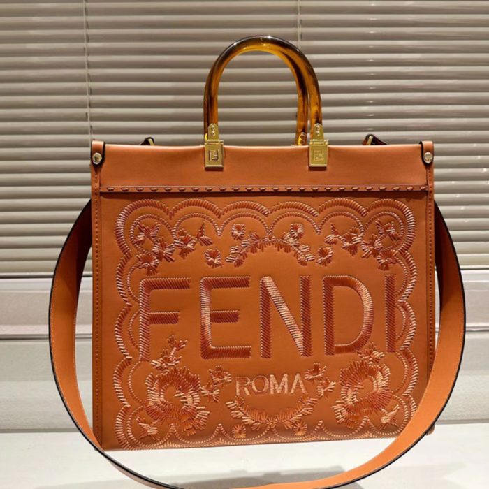 FENDI Sunshine Flower Embroidery Bag Medium(Perfect Replica) - Image 4