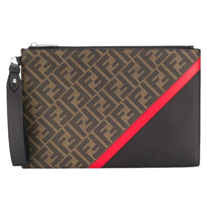 FENDI Printed Canvas Clutch (Perfect Replica) - Image 2