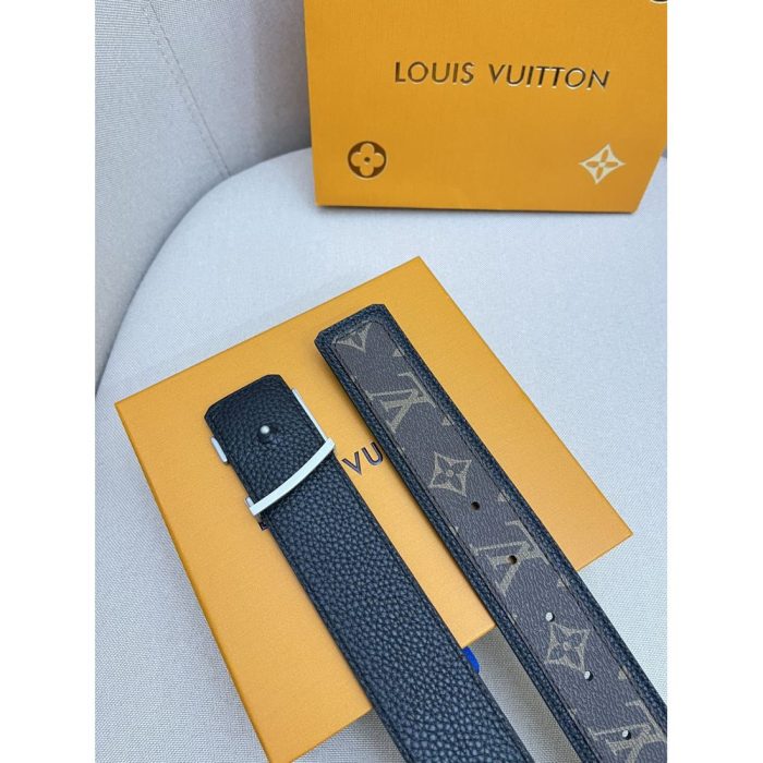 Lv Fade LOGO Calfskin Men's Belt - Image 6