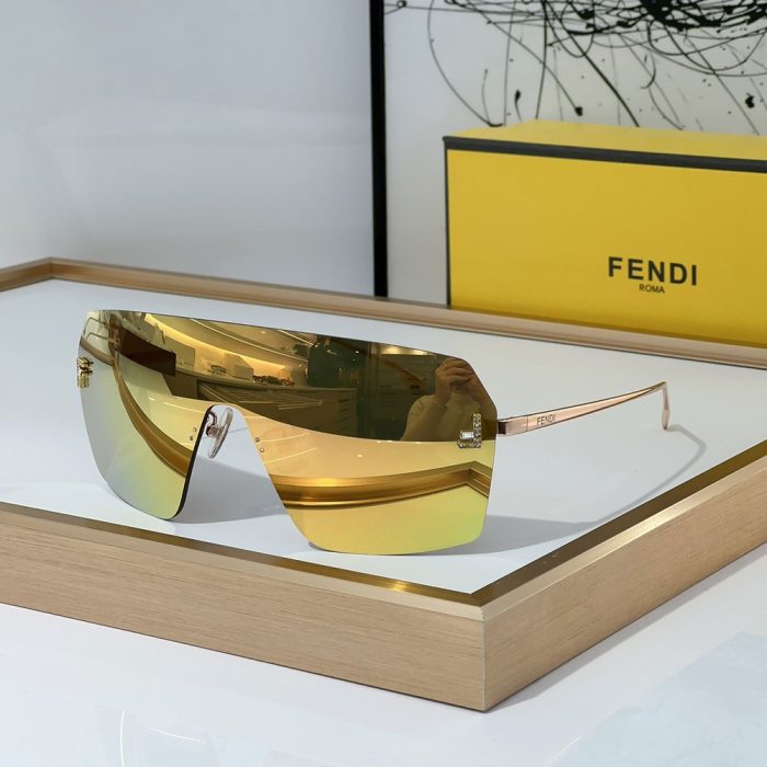 Fendi Aviator Rimless Sunglasses Top quality (Perfect Replica) - Image 2