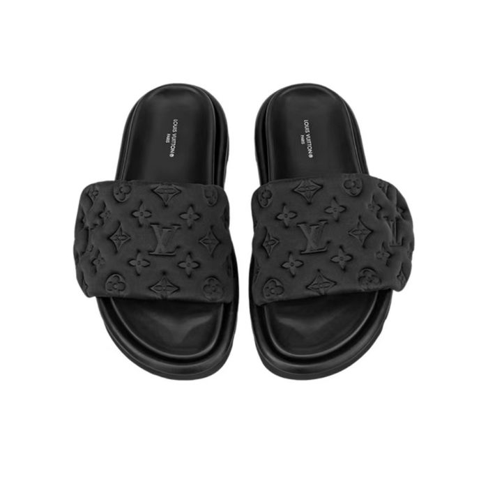 Louis Vuitton LV Pool Pillow Fashion Flat Flip-flops Slide Sandal (Perfect Replica) - Image 3