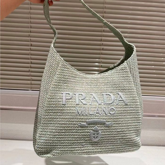 Prada Crochet Handbag Tote Bag - Image 7