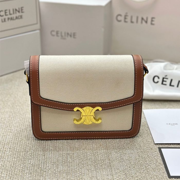 CELINE Triomphe Shoulder Bag Small&Medium(Perfect Replica) - Image 5