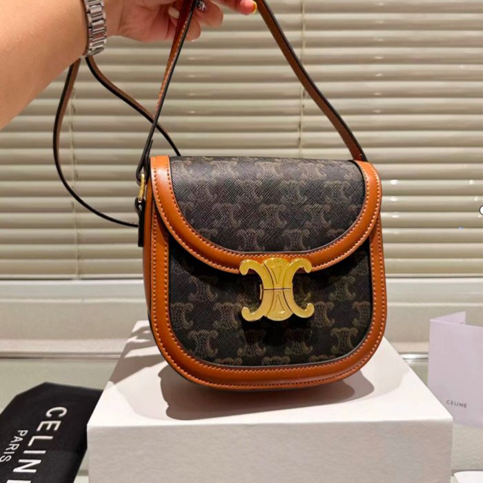 CELINE Triomphe Teen Besace Tan(Perfect Replica) - Image 2