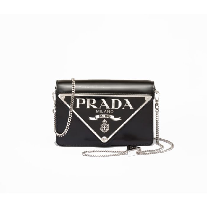 Prada Shiny Leather Shoulder Mini Bag - Image 2