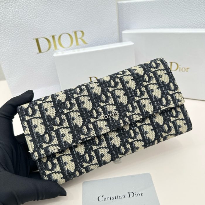 Dior Oblique Long Wallet(Perfect Replica)