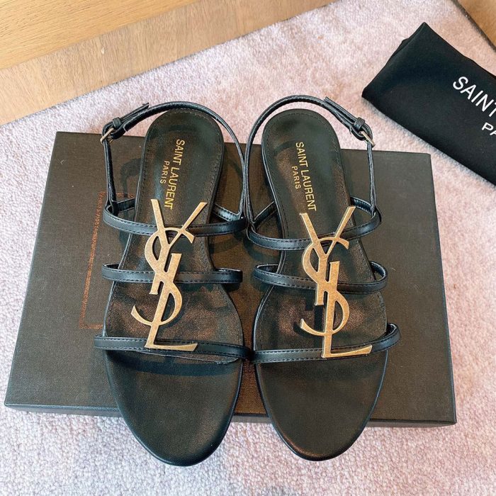 Saint Laurent YSL Open-toe Fashion Goes With Everything Slide Sandal (Perfect Replica)