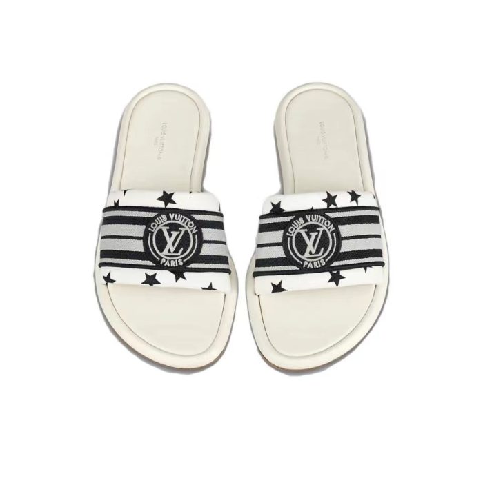 Louis Vuitton LV Magnetic Canvas Dashion Flip-flops Slide Sandal (Perfect Replica) - Image 3