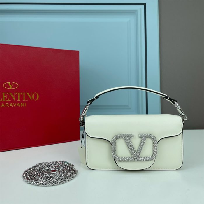 VALENTINO GARAVANI LOC?MICRO BAG WITH CHAIN AND JEWEL LOGO (Perfect Replica)