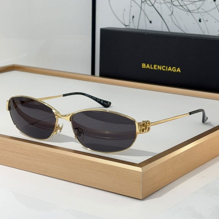 Balenciaga Metal Mirror leg hollowed Out B Letter Logo sunglasses Top quality (Perfect Replica) - Image 2