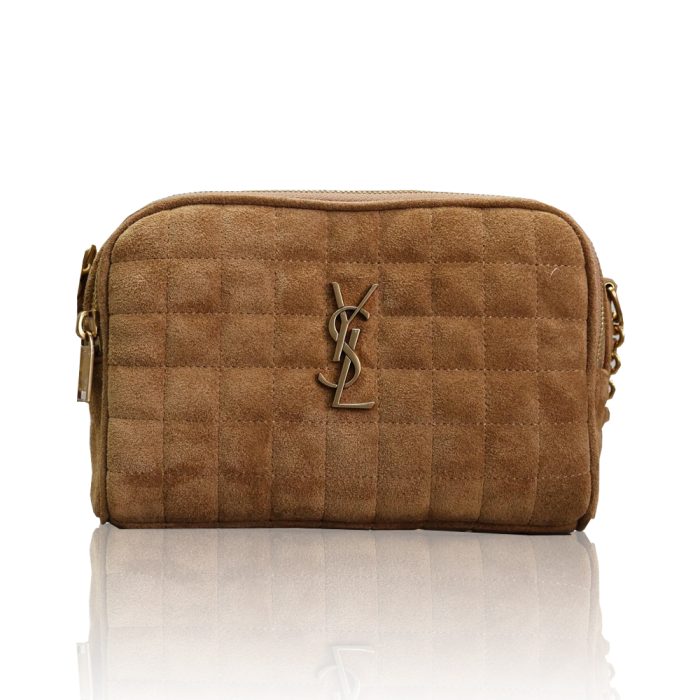 Saint Laurent YSl Suede Cassandre Matelass?Square MiniCamera Bag (Replica) - Image 2