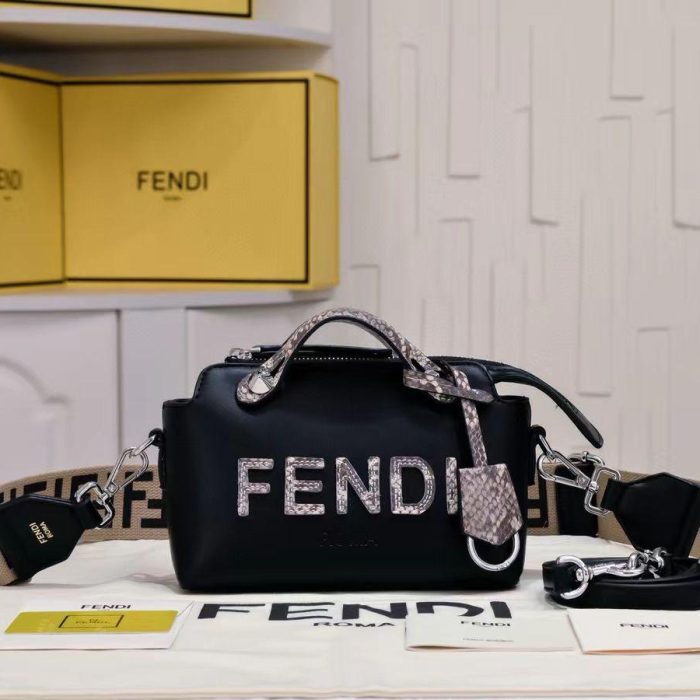 FENDI By The Way Mini Leather Boston Bag(Perfect Replica) - Image 3