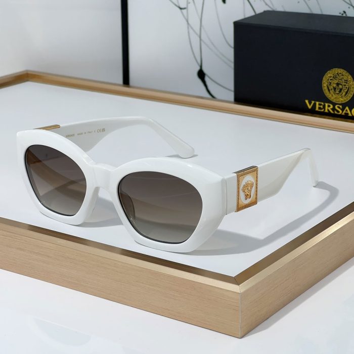 Versace Mirror leg Logo Plate Frame Sunglasses Top Quality(Perfect Replica)