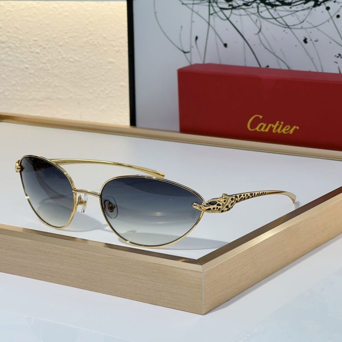 Cartier Metal Cutout Frame Sunglasses Top quality (Perfect Replica)