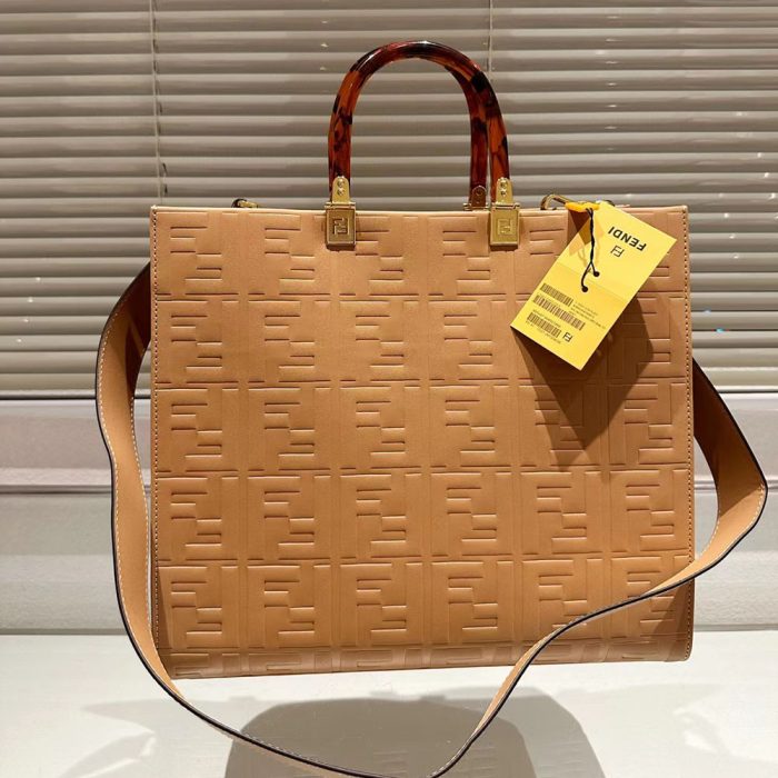 FENDI Sunshine Texture Bag Medium(Perfect Replica) - Image 8