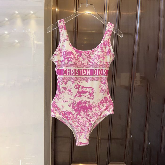 Dior Animal Print One-piece Swimsuit Swimwear(Perfect Replica) - Image 2