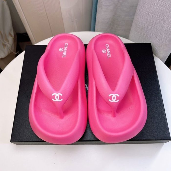 Chanel Thick-soled Beach Flip-flops Slide Sandal (Perfect Replica) - Image 3