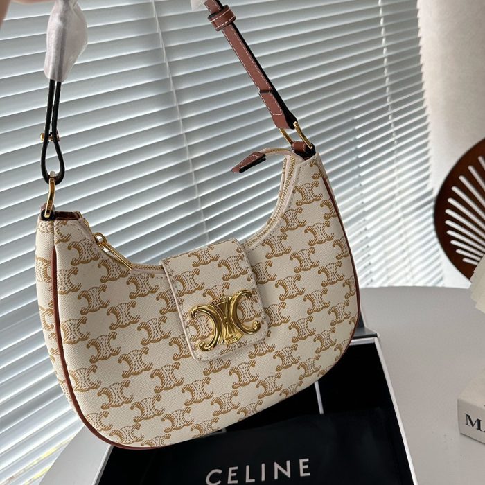 Celine Triomphe Canvas&Leather hand shoulder bag (Perfect Replica) - Image 3